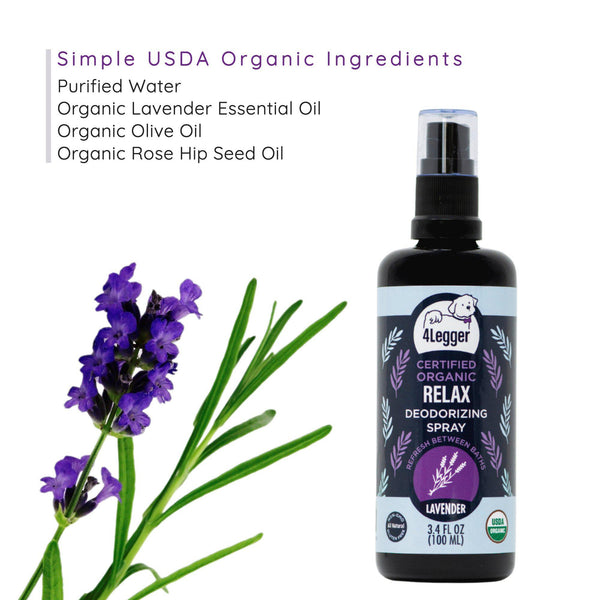 Relax Lavender Deodorizing Spray (USDA Certified Organic)