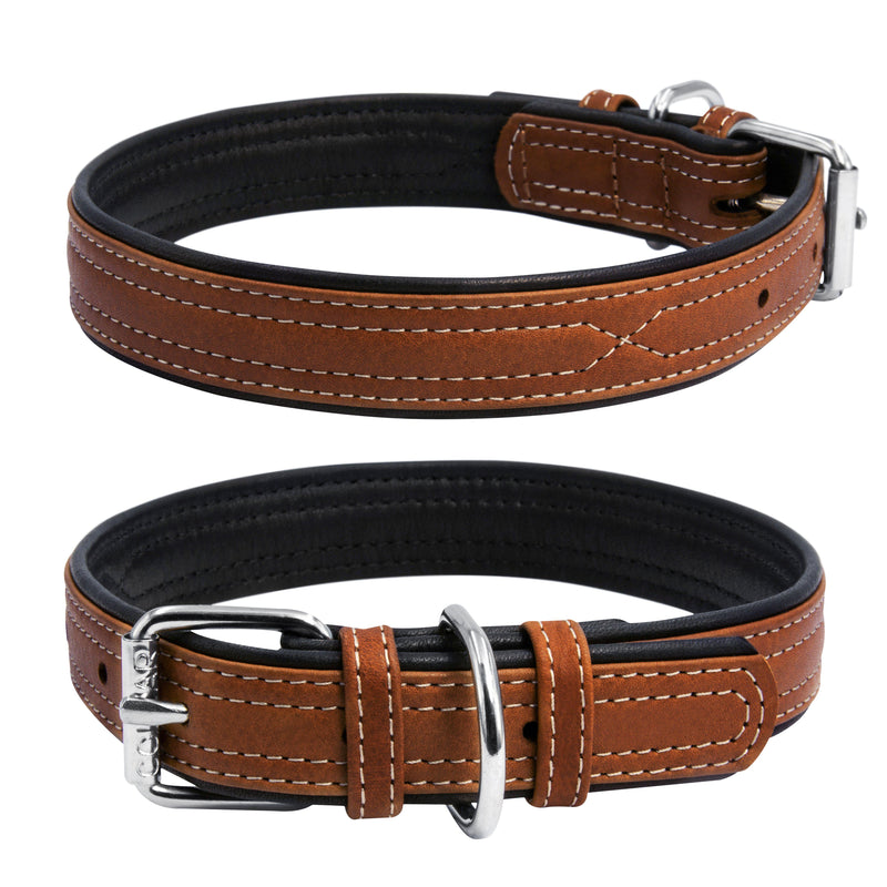 Leather Dog Collar - Brown