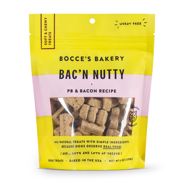 Bocce's Bakery Canada | Bac'n Nutty Soft & Chewy Treats