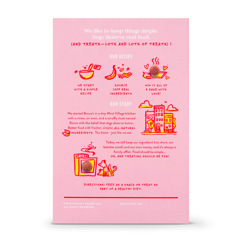 Bocce's Bakery Canada | Banana & Bacon Crispies ingredients