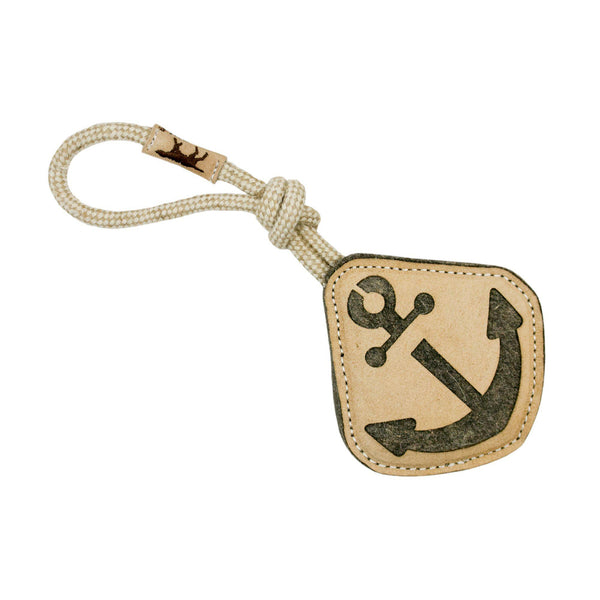 Natural Leather & Wool Anchor - 14"