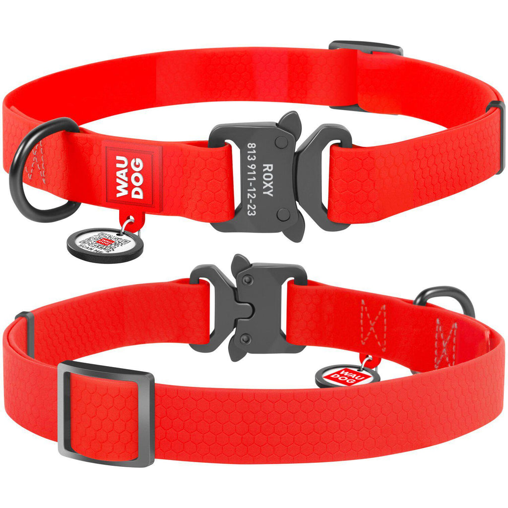 Knotty Pets - Adjustable Rope Collar - Red - Boutique Pawse