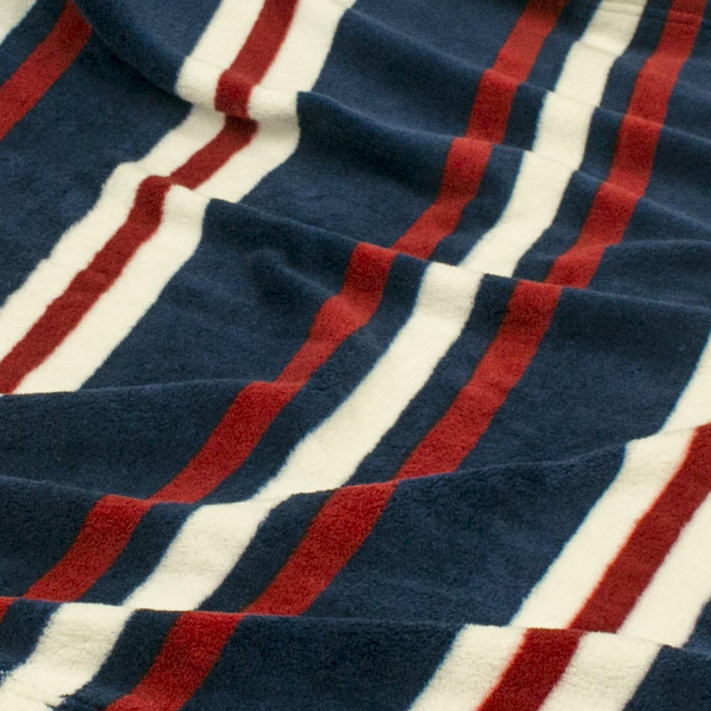Nautical Stripe Blanket Medium 30" x 40" Red White & Navy